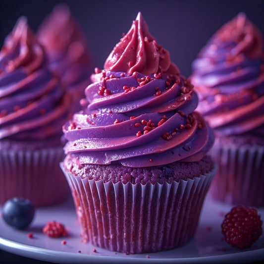 Crunch-Berry Cupcakes