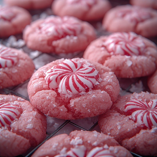 Pink Peppermint Sugar Cookies