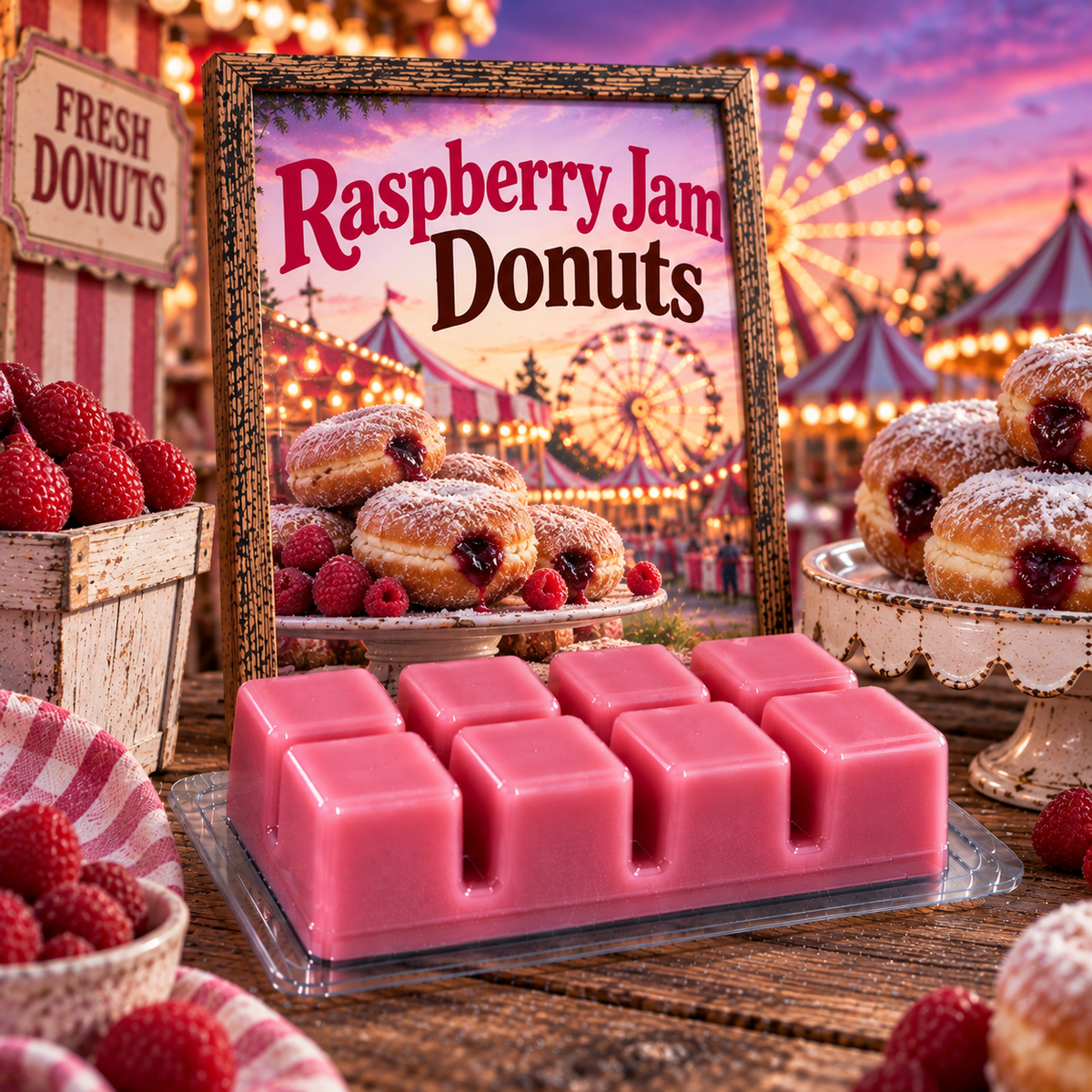 Raspberry Jam Donuts