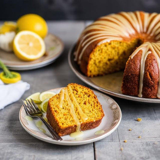 Lemon Glazed Pumpkin Cake