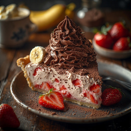 Strawberry Banana Cream Pie